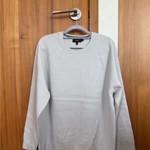 Theory Pale Gray Crewneck Pullover